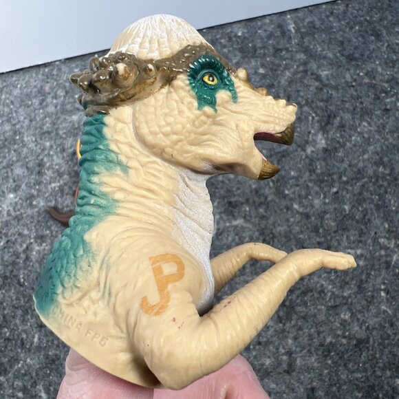 Two (2) Dinosaur Soft Plastic Finger Puppets 1996 Amblin Jurassic Park 3" - Picture 8 of 12